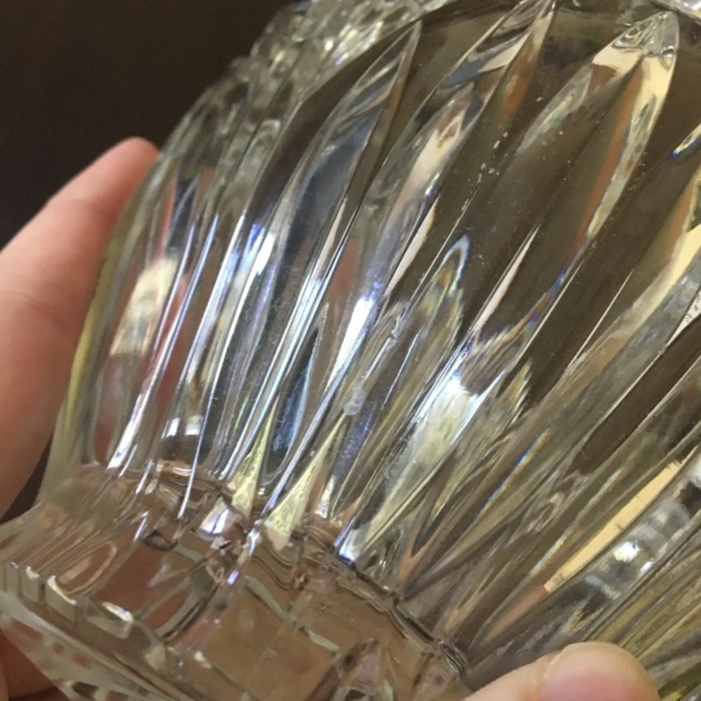 Augustina Oneida Crystal 4-1/2" Oval Bowl Made in Germany Discontinued - Picture 6 of 7